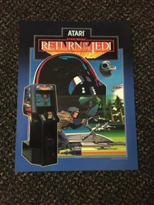 1984 ATARI RETURN OF THE JEDI FACTORY ORIGINAL FLYER UNCIRCULATED - Picture 1 of 2