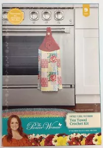 THE PIONEER WOMAN VINTAGE FLORAL TEA TOWEL CROCHET KIT NIB FREE SHIPPING - Picture 1 of 4