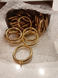 Pack of 20 Brass Curtain Rings - Picture 1 of 3