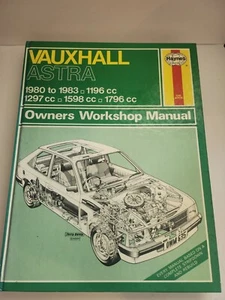 Haynes Vauxhall Astra 1980 To 1983 Owners Workshop Manual - Picture 1 of 9