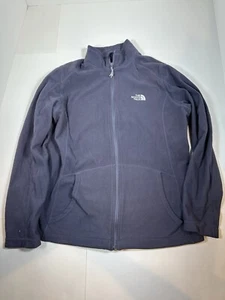North Face Jacket Womens Size Large Purple Fleece Soft Sweater Full Zip Up - Picture 1 of 5