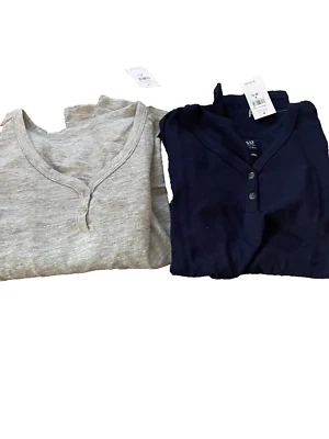 BABY GAP LOT OF 2 HENLEY TOPS SIZE S 6/7/ NWT - Image 1 of 3