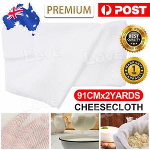 Cheesecloth White 2 Yards Reusable Great Filter Strainer for Cheese AU STOCK - Picture 1 of 9