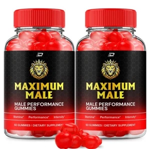 (2 Pack) Maximum Male Gummies for Men – MaximumMale Male Gummies All-Natural - Picture 1 of 6