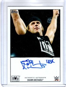 2015 Topps WWE Heritage Auto SHAWN MICHAELS NWO "HBK" Inscription AUTOGRAPH Rare