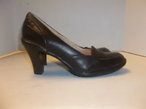 Mujer Talla 9M Suave Cuero Borgoña Tacones/Bombas Estampado Gator Acento - Imagen 1 de 7