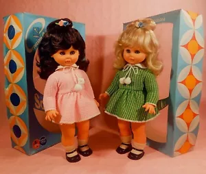 Mara e Michela Cabar -funzionanti- 1968 bambole vintage italian doll ratti furga - Foto 1 di 7