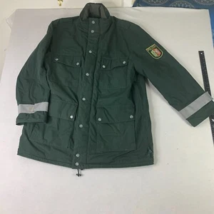 Vintage 2003 27 Green German Polizei Police Winter Jacket Gore-tex W Patch Size - Picture 1 of 11
