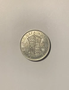 British Half Crown (2/6) - 1945, High Grade, 'gEF' - 0.500 Silver (free postage) - Picture 1 of 2