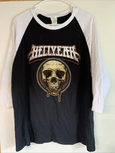 Vintage HELLYEAH Band Tour Shirt Heavy Metal 3/4 Sleeve Sz Xl 🔥 - Picture 1 of 11