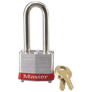 MASTER LOCK 3LHRED Lockout Padlock,KD,Red,1-1/4"H 5T813 - Picture 1 of 1