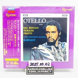 ESOTERIC Verdi Otello Karajan VPO 2 SACD Hybrid ESSD-90186/87 Japan NEW - Picture 1 of 7