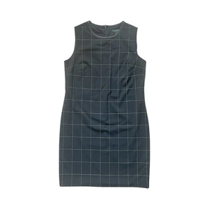 Lauren Ralph Lauren Etuikleid 4 kariert ärmellos formell Karriere Arbeit klassisch - Bild 1 von 7