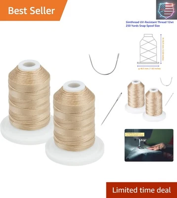 Fio de poliéster resistente a UV Colorfast - 250 jardas, resistente para todos os projetos - Imagem 1 de 4