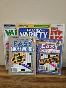 Five Pennypress Puzzle Books - Picture 1 of 7