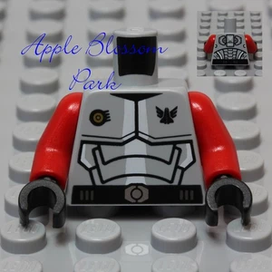 NEW Lego Minifig Gray TORSO w/Red Arms - Galaxy Squad Body Armor 70702 70708 - Picture 1 of 5