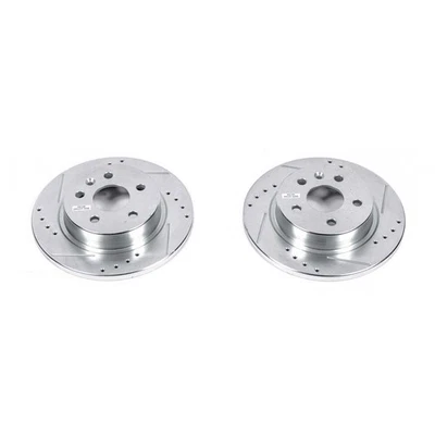 Пара задних роторов с прорезями и отверстиями PowerStop Evolution для Chevrolet Cruze - Изображение 1 из 3