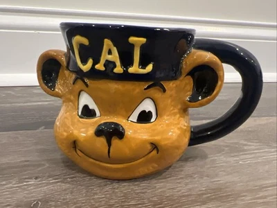 Taza de café UC Berkeley Cal Golden Bear Face Foto 1 de 4