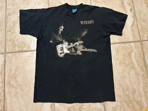 Vintage 90s Waylon Jennings Black T Shirt Size Large Schwarz - Bild 1 von 9