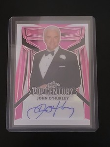 2023 LEAF POP CENTURY JOHN O'HURLEY PINK REFRACTOR PARALLEL AUTO 8/15 SEINFELD