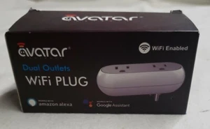 Avatar Controls Dual Wifi Smart Plugs Outlets Sockets Switches NEW 822 - Picture 1 of 8