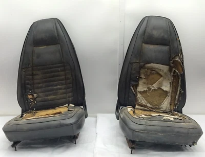 Mopar E 1970 carrocería canastilla asientos orugas cubiertas de bisagra de metal Cuda Dodge Challenger Foto 1 de 4