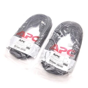 Lot of 2 APC 0421-25 Power Cord, NEMA 5-15P to IEC320 C-13, 125V 10A, 25ft - Picture 1 of 4