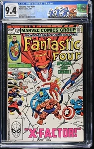 FANTASTIC FOUR #250 CGC 9.4 (páginas blancas a blancas) John Bryne Cubierta - Imagen 1 de 2