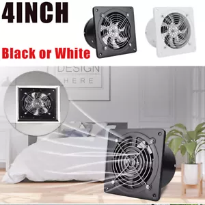 4 inch Exhaust Fan Ventilation Extractor Fan 110V Wall-Mounted Square Blower U - Picture 1 of 13