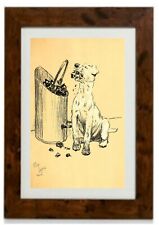 Original 1914 Vintage Dog Print 2 Framed Print By Cecil Aldin