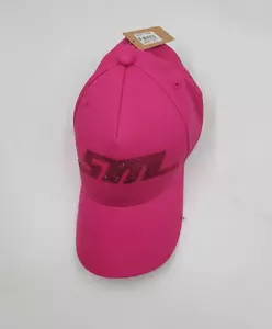 Steve Madden Embellished Logo Baseball Cap Women's One Size Fuchsia Adjustable - Picture 1 of 12