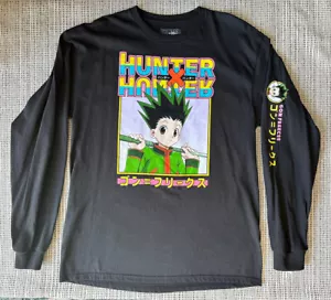 NWT Hunter x Hunter Gon Freecss Graphic Mens Large Black Long Sleeve T Shirt - Picture 1 of 6