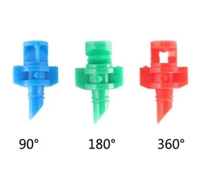 50x Micro 90° 180° 360° Ugello Spray Irrigatore Giardino Prato Irrigazione Impianto - Foto 1 di 13