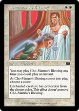 Cho-Manno's Blessing Mercadian Masques Light Play LP MTG Magic the Gathering