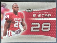2007 SAGE Aspire 5-Star Inserts Adrian Peterson #14 Rookie RC NrMt Free Shipping
