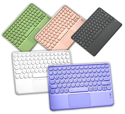 Slim Wireless Bluetooth Bubble Keyboard With Touchpad For PC MAC iPad Android 🟢 - Image 1 of 4