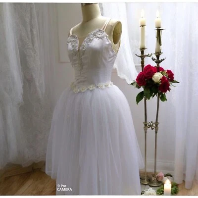 Romantic Ballet Tutu tulle professional adult kids Girls custom dance ballerina - Image 1 of 4