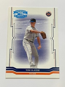 2005 Donruss Throwback Threads Baseball Blue Century Proof - Tom Glavine - Mets