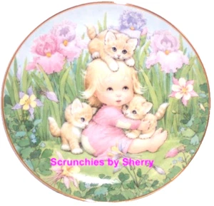Gatito Compañeros Gatos Niña Blessed Are Ye Plato Coleccionista Danbury Como Nuevo De Colección - Imagen 1 de 2
