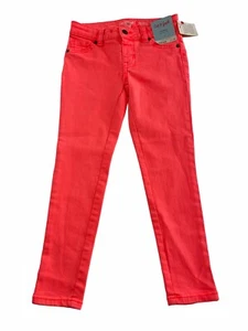 Girls Cat & Jack Pink Melon Neon Jegging Pants Jeans Play School Pull On Size 7 - Picture 1 of 12