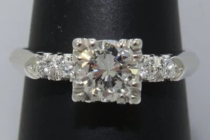 ABSOLUTAMENTE IMPRESIONANTE - PLATINO - 0,67 quilates anillo de compromiso DIAMANTE - VS claridad - Imagen 1 de 12