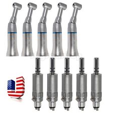 5 Kits Dental low Speed handpiece Contra Angle handpieces +4-Hole Air Motor NF1