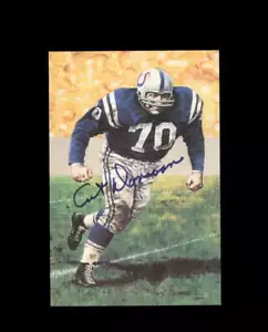 Art Donovan JSA Coa Signed Goal Line Art Card GLAC Autograph - Picture 1 of 2