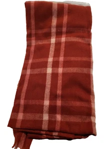 Time & True Blanket Wrap Red Multi Soft #TAN - Picture 1 of 2
