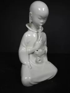 Vintage Royal Copenhagen Porcelain Figurine White Opium Smoker - Picture 1 of 9
