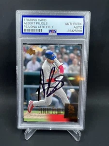 Albert Pujols Signed 2001 Upper Deck RC IP Auto PSA/DNA St. Louis Cardinals - Picture 1 of 2