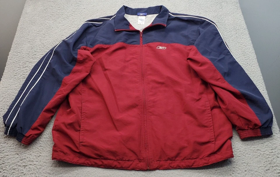 Chaqueta cortavientos Reebok para mujer XL ropa deportiva forrada múltiple manga larga cremallera completa Foto 1 de 4