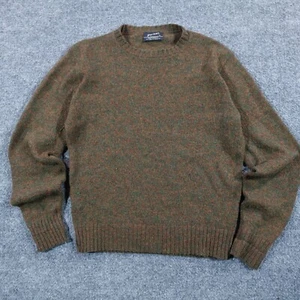 Vintage 80s Puritan Sweater M Green Orange Aquamatic USA XL Wool Blend 12910 - Picture 1 of 7