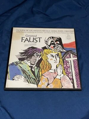 Vintage 1963 Gounod Faust, Cluytens, De Los Angeles 4 LP Angel Stereo 3622 Set - Image 1 of 4