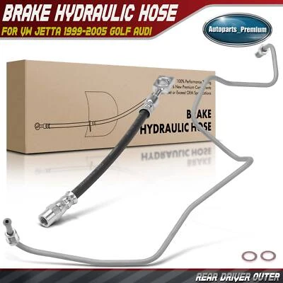 Manguera hidráulica de freno exterior para conductor trasero Volkswagen Jetta 1999-2005 Golf Audi Foto 1 de 4